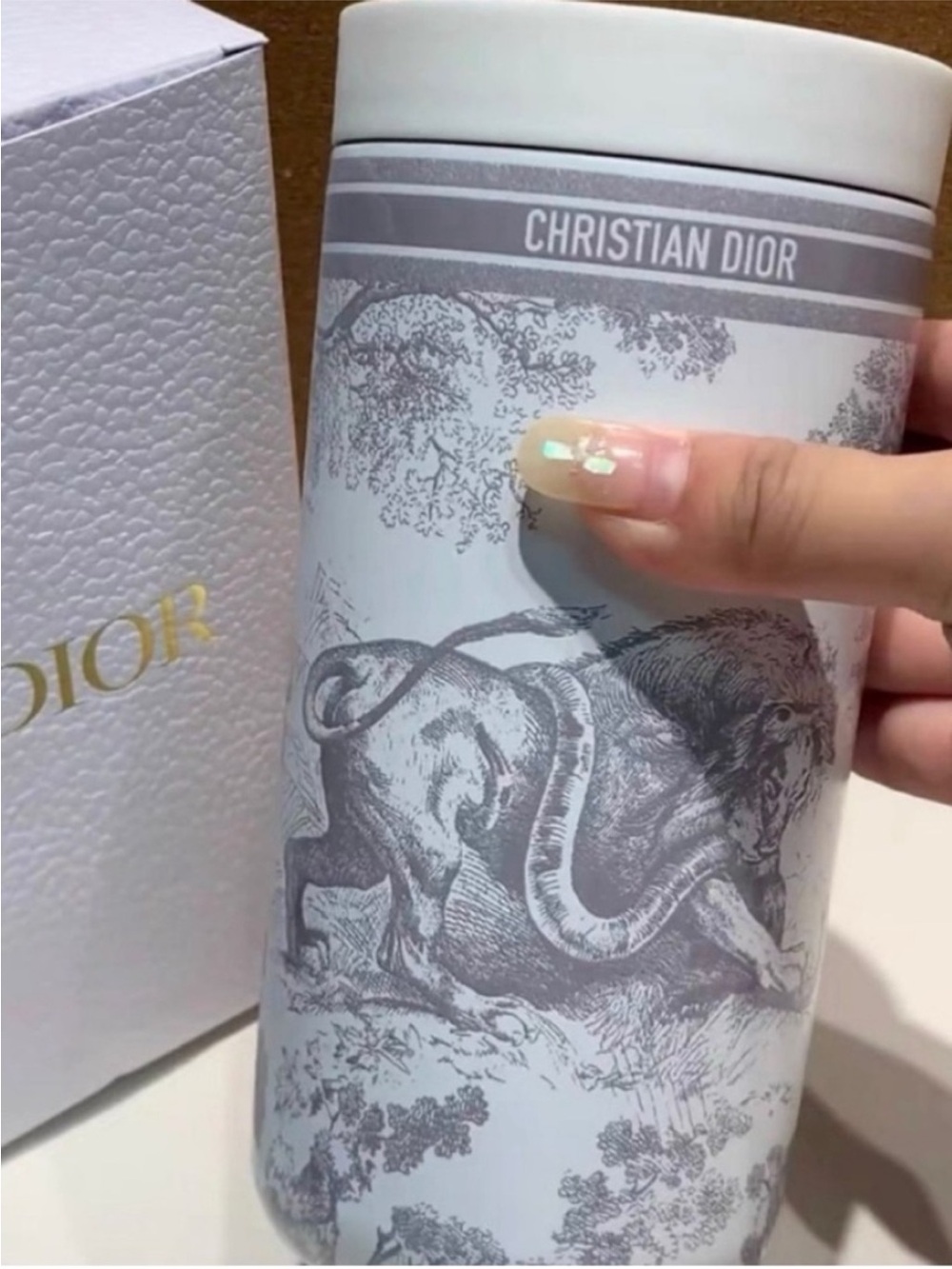 Dior gift stainless‑steel tumbler